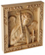 Святой Ангел Хранитель - резная икона. 142-125-20