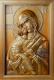 икона с золочением Владимирская Божья Матерь
