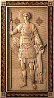 Святой Георгий, ростовая (300-164-40мм)