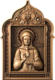Икона Святой Матроны с эффектом патины